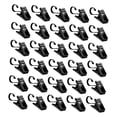 thumbnail image 2 of 30 ganchos de de acero inoxidable con clips. Ganchos metálicos para colgar cortinas, ideales para baño, hogar, exteriores y decoración., 2 of 9