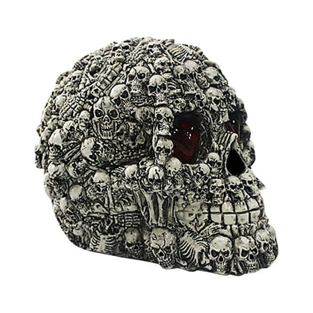 

CHEEPUM LED Skelelen Statue Light For Bar Table Decor Night Light Resin Skeleton Prop Party Ornament Decoration With LED Light Up Eyes Desk Lamp For Cool Holiday