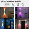 thumbnail image 3 of Punch-Free Magnetic Rechargeable RGB LED Motion Sensor Light – Smart Dynamic Color Changing Ambient Lamp for Stairs/Wardrobe/Cabinet, 3 of 8