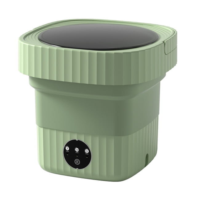 Lavadora plegable de 6 l, calcetines, ropa interior, bragas, lavadora (verde británico)