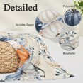 thumbnail image 4 of Blue Pumpkins Fall Pillow Covers 24x36 Inch Cal King Size, Thanksgiving Eucalyptus Leaves Vintage Decorative Pillowcase with Zipper, Microfiber Pillow Protector, Breathable Pillowcases for Sofa Bed, 4 of 9