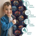 thumbnail image 3 of Blackout Kids Curtains,Dark Blue Flame Monster Cartoon Trucks Pattern Childrens Insulated Curtains Set Of 2,Bedroom Essentials,Toddler Room Decor 42"x54", 3 of 5