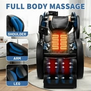 BILITOK Massage Chair Recliner with Zero Gravity with Full Body Air Pressure Black