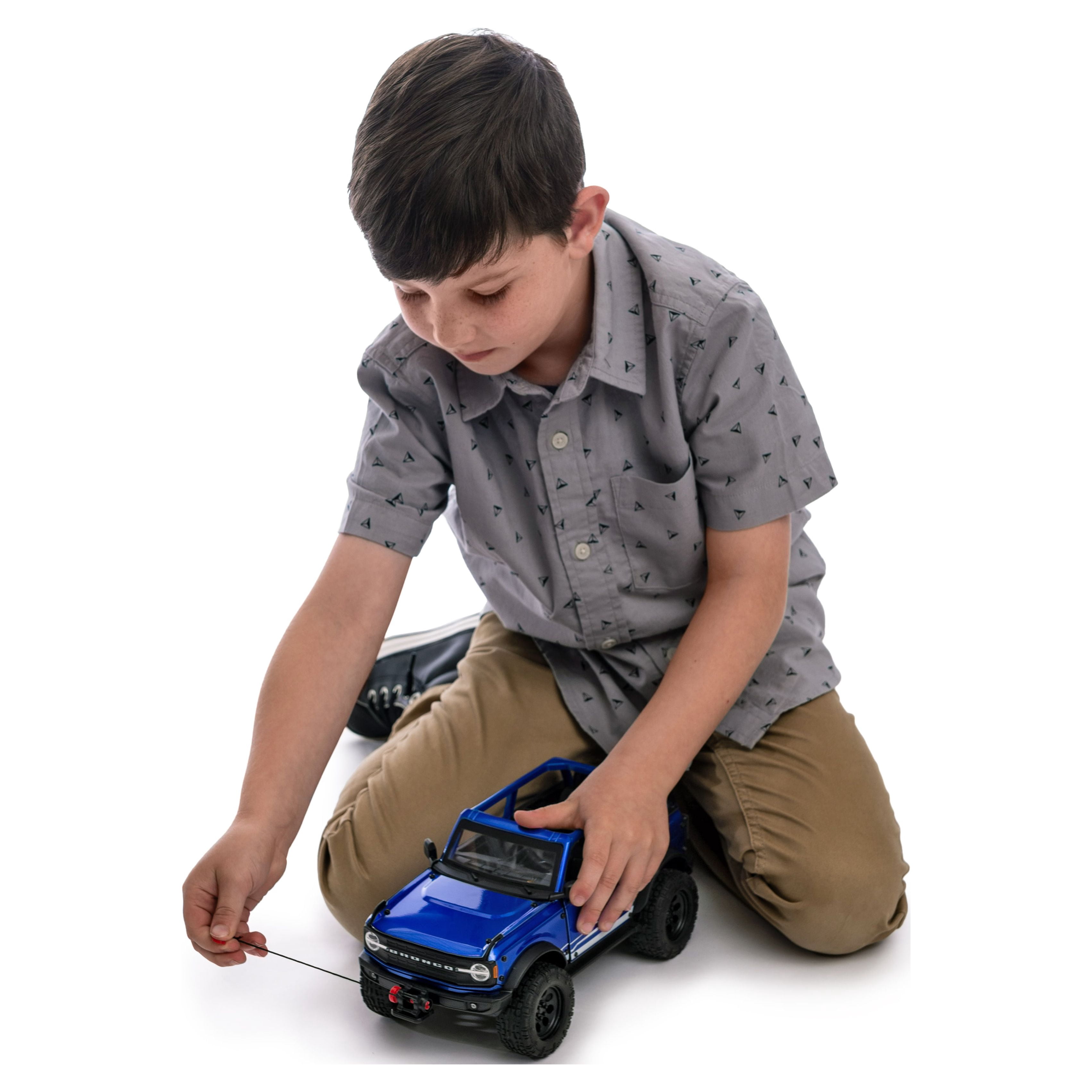 Adventure Force Metal Vehicle Deluxe Play Set Blue Bronco Truck, ATV, Bike, Child Ages 3 and up