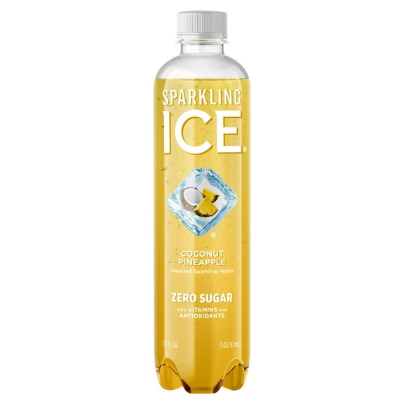 Sparkling ICE Coconut Pineapple Sparkling Water 17 fl oz Plastic Bottle, Allergens Not Contained (Pack of 2)