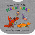 thumbnail image 4 of Inktastic There's No Party Like Mardi Gras with Partying Seafood Boys or Girls Baby Bib, 4 of 4