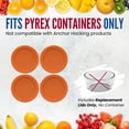 thumbnail image 2 of Tapas de repuesto para recipientes Pyrex de vidrio para almacenamiento de alimentos de 6 y 7 tazas, 2 of 6