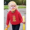 thumbnail image 2 of Funny Cute Pumpkin Stack Hoodie Toddler -Image by Shutterstock,  4 Toddler, 2 of 4