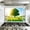 Color 3, variant on Kitchen Backsplash Peel and Stick Wall Murals Fake Window Faux Window Mountain Lake Forest Tree Landscape Removable Mural 35.4"W x 23.6"H, Oil Proof Vinyl Wallpaper for Fireplace & Behind Stove