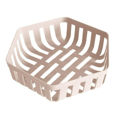 

Grandest Birch Multifunctional Plastic Kitchen Hollow Out Wash Fruit Vegetable Drain Basket Portable Durable Practical Storage Bas