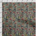 thumbnail image 3 of Soimoi Floral Print, Silk Fabric, Decor Sewing Fabric by The Yard 42 Inch Wide,Decorative Fabric for Shirts Suits Ties, Multicolor, 3 of 5
