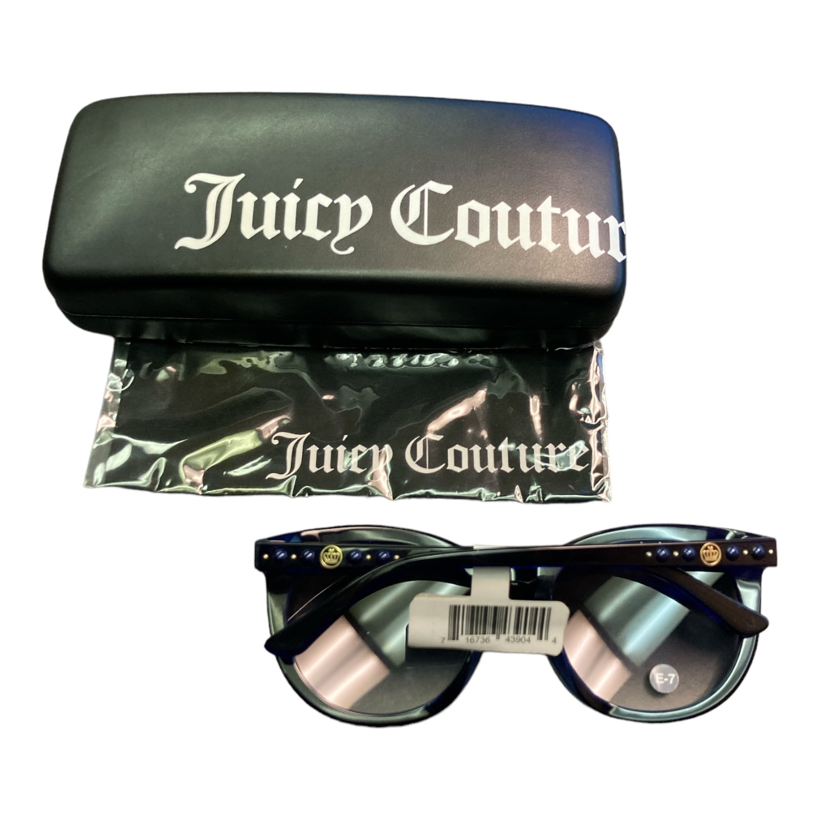 Juicy Couture Logo Sunglasses Black Hard Case & Cleaning  display picture 2