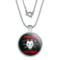 thumbnail image 1 of Fang Thank You Very Much Vampire Funny Humor 1" Pendant with Sterling Silver Plated Chain, 1 of 4