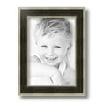 thumbnail image 2 of ArtToFrames 7" x 10" Black Panel With Silver Lip Picture Frame, 7x10 inch Multi Wood Poster Frame (WOM-5093),  Pack, 2 of 7