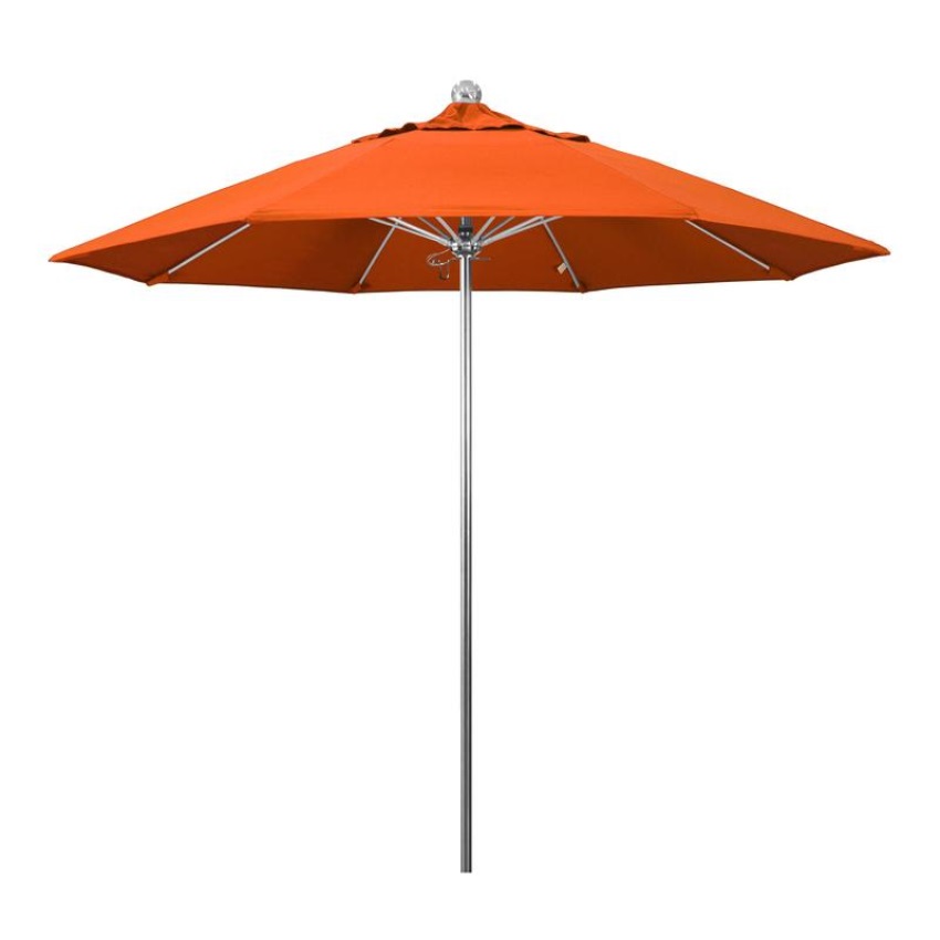 California Umbrella 9 Allure Series Patio Umbrella With Stainless Steel Pole Fiberglass Ribs Push Lift With Sunbrella 1a Melon Fabric Walmart Com Walmart Com