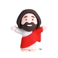 thumbnail image 2 of Miniaturas religiosas, colores variados, muñecas pequeñas, estatuillas, 50 piezas de tamaño 3,2 x 2,6 cm, material de PVC para Pascua, eventos religiosos, recuerdos para fiestas, 2 of 6
