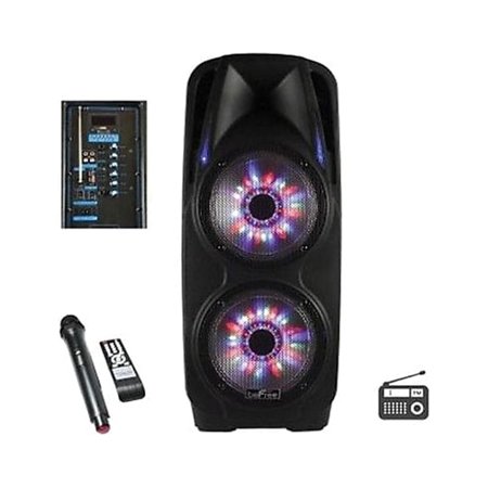 UPC: 0013964974126 | beFree Sound 2x s 10 Inch Woofer Portable Bluetooth Powered PA Tailgate Party Speaker