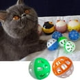 thumbnail image 4 of Luokeji 18PCS Pet Cat Kitten Play Balls With Jingle Bell Pounce Chase Rattle Toy, 4 of 10