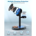 thumbnail image 4 of 2026 3 In 1 Wireless Charging Station For Apple Magsafe 15W Fast Magnetic Charger Stand For IPhone 17 16 15 14 13 12 17E Apple Watch Airpods Series Gift For Men, 4 of 6