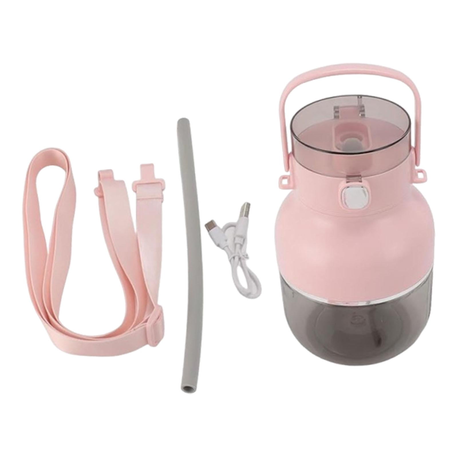 CoudarTitie Portable Electric Blender Personal Juicer 500ml USB C Charging Leakproof Lid 70W Pink