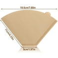 thumbnail image 2 of sixwipe 200 Pcs Coffee Filters, Coffee Filters 8 12 Cup, Disposable Coffee Filters Paper, Natural Brown Cone Paper Filter, 4 Replacement Cone Coffee Filters for Pour Over and Drip Coffee Maker, 2 of 7