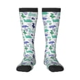 thumbnail image 2 of Lsque Dinosaur Printed Crew Socks Men's Women's LightWeight Thin Casual Calf Socks ,Knee High Socks,Cotton Socks, 2 of 9