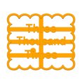 thumbnail image 4 of facefd 1/2/3/5 Elroy Cookie Mold Cooking Plastic Biscuit Form Mould Kitchen Baking Maker with Good Wishes D 5PCS, 4 of 6