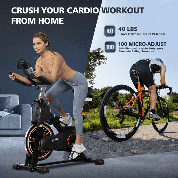 YOSUDA Pro Magnetic Indoor Cycling Bike Stationary Exercise Bike with 350 lbs Weight Capacity