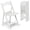 White, variant on Nazhura Garden and Patio Folding Chair, Lightweight with Padded Seat, Water-Proof, Double Braced Frame, Non-Slip Feet, 900LB Capacity