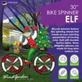 thumbnail image 2 of Christmas Tree Elf Bicycle Wind Spinner 30", 2 of 6