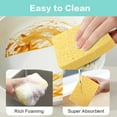 thumbnail image 4 of Zomyto Cleaning Scrub Sponge- Compressed Cellulose Sponges Non-Scratch Natural Sponge for Kitchen Bathroom Cars, Funny Cut-Outs DIY, 4 of 8