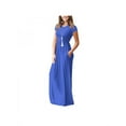 thumbnail image 2 of Women Short Sleeve Loose Plain Maxi Dresses Casual Long Dresses with Pockets&nbsp;Women's Clothing, 2 of 3
