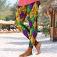 thumbnail image 4 of Wowcloth Women's Carnival Print Yoga Pants, Non-positioning Pattern Skinny Leggings, Casual Fashion Fitness Wear for Workout and Layering, 4 of 5