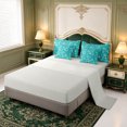 thumbnail image 3 of Erosebridal Navy Modern Art 7pcs Queen Bedding,White Bandana Bedding Comforter Set Queen,Light Gray Reversible, 3 of 7