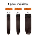 thumbnail image 3 of SAYFUT Clip in Extensions Ponytail Long Soft Silky Natural Straight Hairpieces with 8 Clips, Thick Thickened Clip in Synthetic Hair Extensions 3pcs 160g, 3 of 6