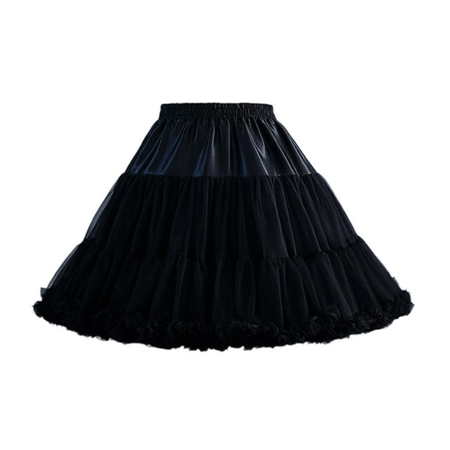 Enagua de tul para mujer hasta la Cintura elástica Enagua Negro Yuyangstore enagua de las mujeres