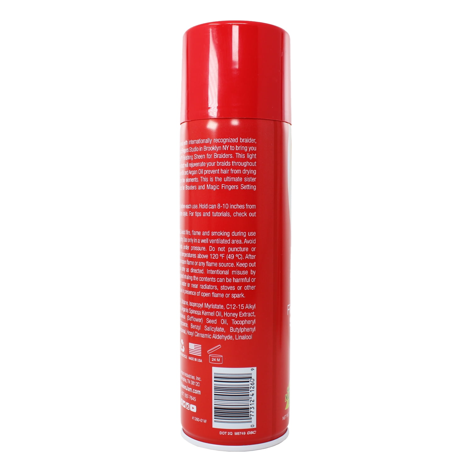 Ampro Shine n Jam Magic Fingers Finishing Sheen for Braiders, 11.5 Oz.