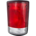 thumbnail image 2 of For Ford E-150/E-350 Econoline Club Wagon 2000 2001 2002 Tail Light Passenger Side | Clear and Red Lens | Chrome Housing | Replacement For FO2801114 | F5UZ13404A, 2 of 7