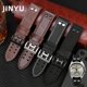 thumbnail image 2 of Correa de cuero genuina para reloj Hamilton H760250 H77616533, pulsera de cuero con remaches para piloto militar, pulsera de aviación de 20 y 22 mm para hombre, 2 of 5