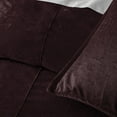 thumbnail image 3 of Juno Velvet Bordeaux Duvet Cover Set Super Queen, 3 of 5