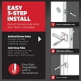 thumbnail image 3 of Kwikset Halifax Entry Door Handle with Lock and Key, Secure Keyed Reversible Lever Exterior, for Front Entrance and Bedrooms, Satin Nickel, Pick Resistant Smartkey Rekey Security and Microban, 3 of 6