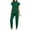Green #01, variant on Nmnitkp Scrubs Set for Women Nurse Uniform Jogger Suit Stretch Top & Pants with Multi Pocket for Nurse Esthetician Workwear Black,S