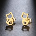 thumbnail image 1 of Pendientes de acero inoxidable Minimalismo Mapa Sol Clásico Gran oferta Pendientes de botón de moda Pendientes simples para mujer Joyería Boda NUEVO Tan Jianjun unisex, 1 of 2