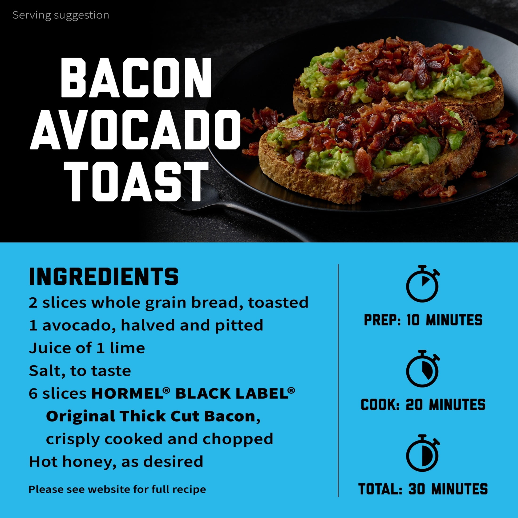 HORMEL BLACK LABEL Bacon, Thick Cut, Gluten Free, Refrigerated, 16 oz Plastic Package