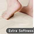thumbnail image 3 of Juego de alfombrillas de baño Yimobra Memory Foam, 2 piezas, color blanco crema, 3 of 6