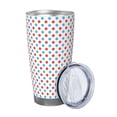 thumbnail image 2 of Cauagu Red Blue Polka Dots Pattern 20oz Tumbler,Stainless Steel Vacuum Insulated Tumbler with Lid Insulated Coffee Mug Thermal Cup with Splash Proof Sliding Lid-Without Straw, 2 of 8