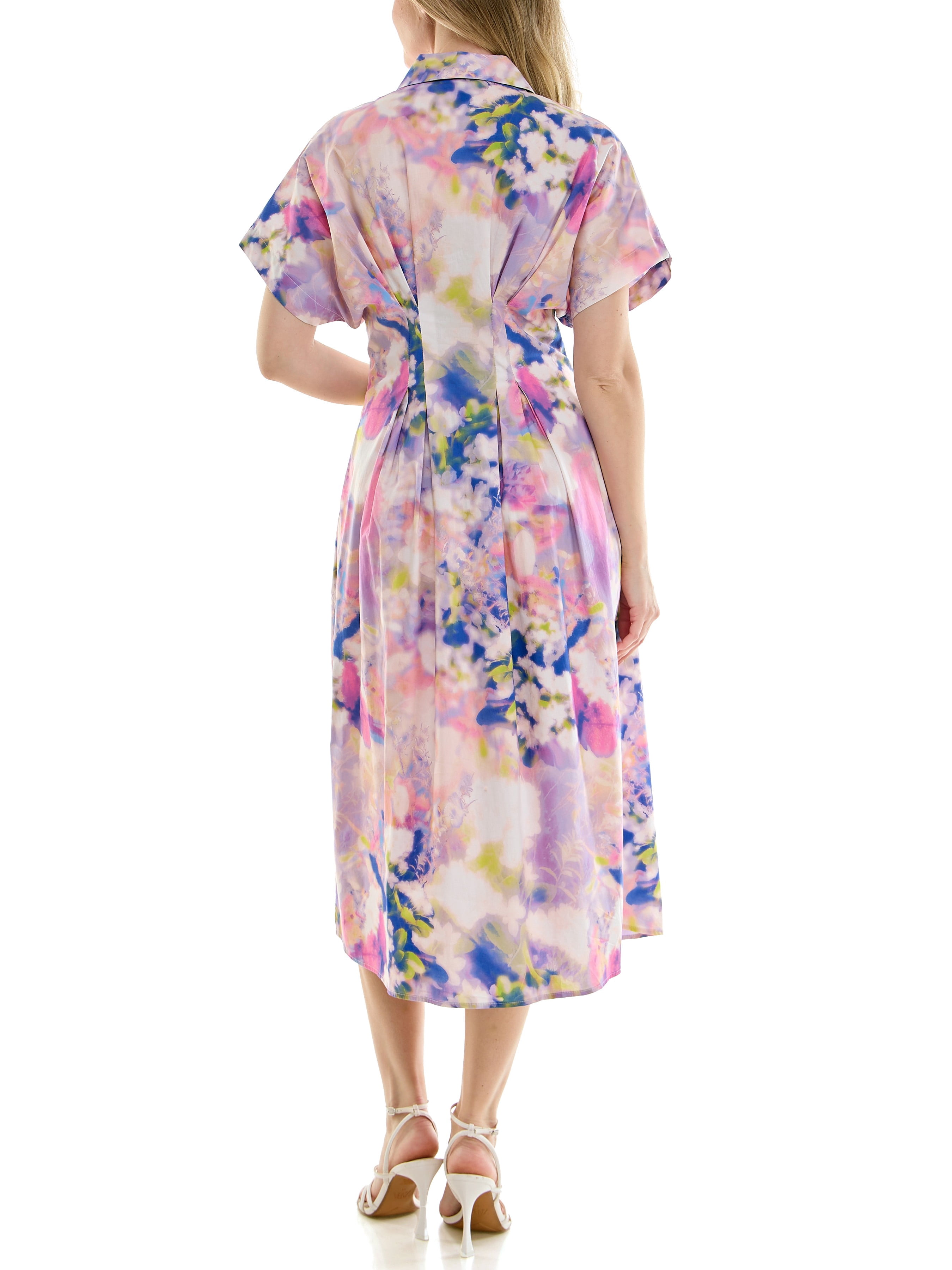 Nicole Miller Pintuck Waist Shirtdress, Sizes 4-16