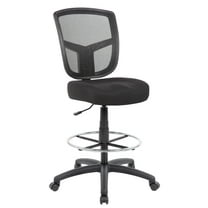 Boss Office Products 30" Vinyl Drafting Stool with Height Adjustment in Black