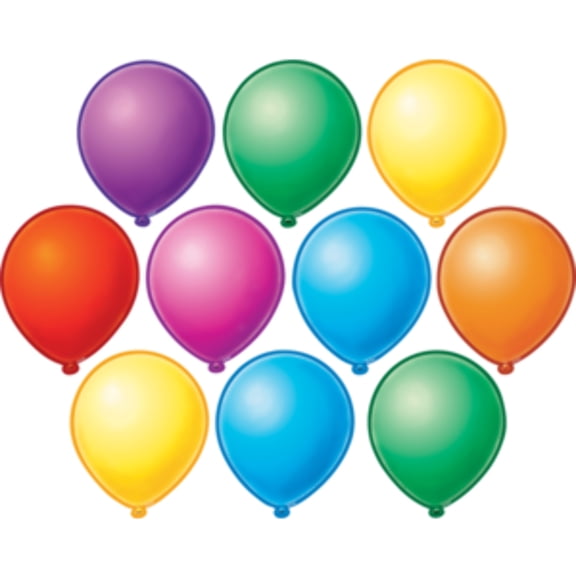 Teacher Created Resources Balloon Bulletin Board Decorations, Multicolor, 30 Count