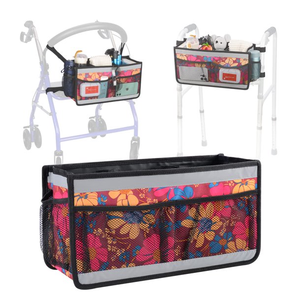 SupreGear Walker Basket, Large Capacity Walker Organizer Bag for Walker